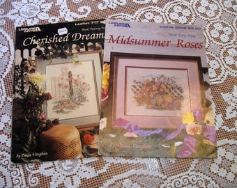 Cherished Dreams, Midsummer Roses, by  Paula Vaughan, Vintage Counted Cross Stitch Pattern,  Leisure Arts, by NormasTreasures