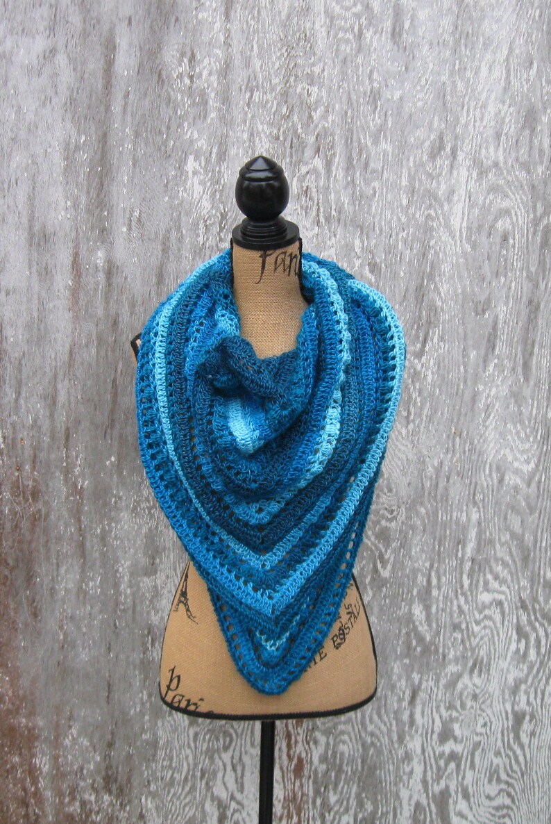 Crochet Shawl Pattern Triangle Shawl Lace Shawl Pattern Etsy