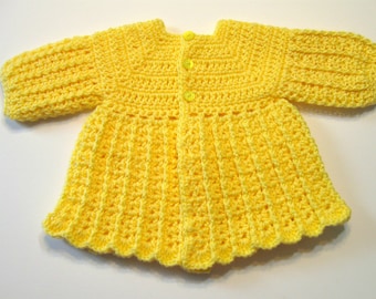May Baby Sweater Crochet Pattern, Instant Download, Top Down,  NO Seams To Be Sewn, 0-3 months, 3-6 months, 9-12 months