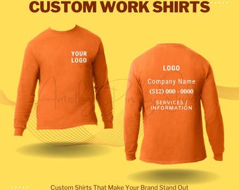 Custom High-Visibility Long Sleeve Work Shirts with Logo