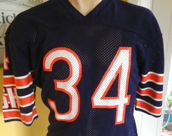 Walter Payton vintage 1980s Chicago Bears NFL jersey - blue size medium #34