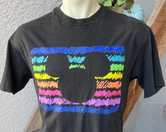 Disney Channel 1990s Mickey Mouse Walt Disney vintage t-shirt soft faded black - size L