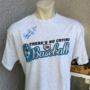 Vintage &#39;No Crying In Baseball&#39; T-Shirt Autographed by Pepper Paire (XL)