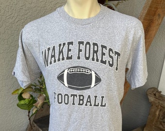 Wake Forest Football 1990s vintage t-shirt  - gray size large