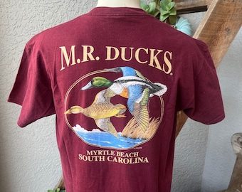 2000 vintage M.R. Ducks Myrtle Beach South Carolina t-shirt- maroon size large