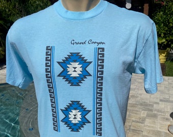 Grand Canyon 1980s vintage tee  - blue size large