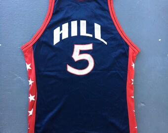Grant Hill #5 Dream Team III 1996 Vintage Olympic Jersey - Size