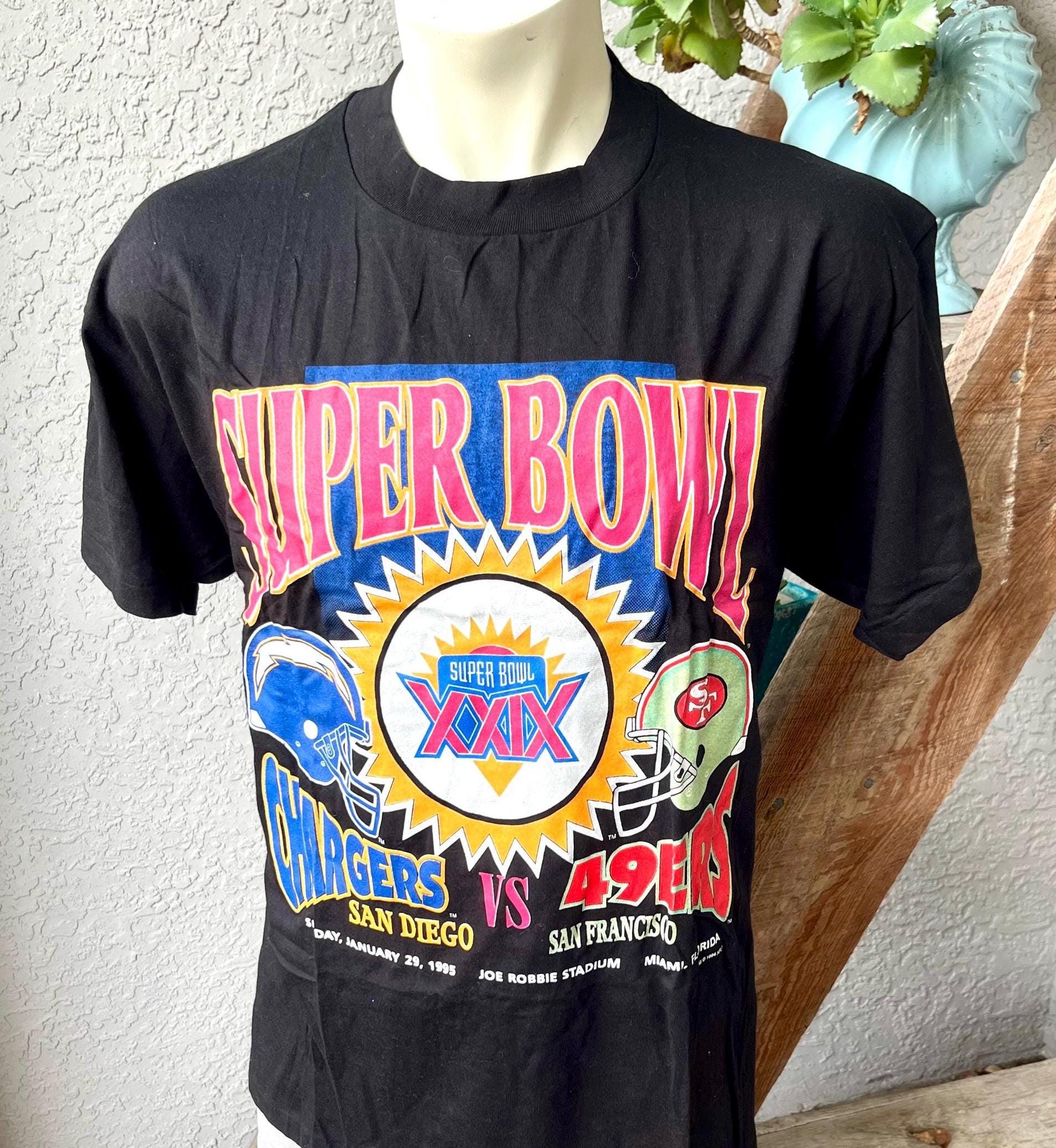 Vintage Super Bowl XXIX T-shirt: 1995 49ers Vs Chargers, XL - Etsy