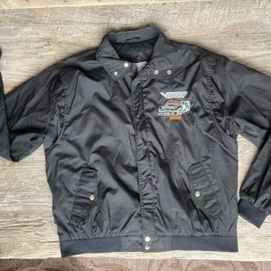 Interstate Batteries Racing 1990s vintage nylon jacket - black size extra large
