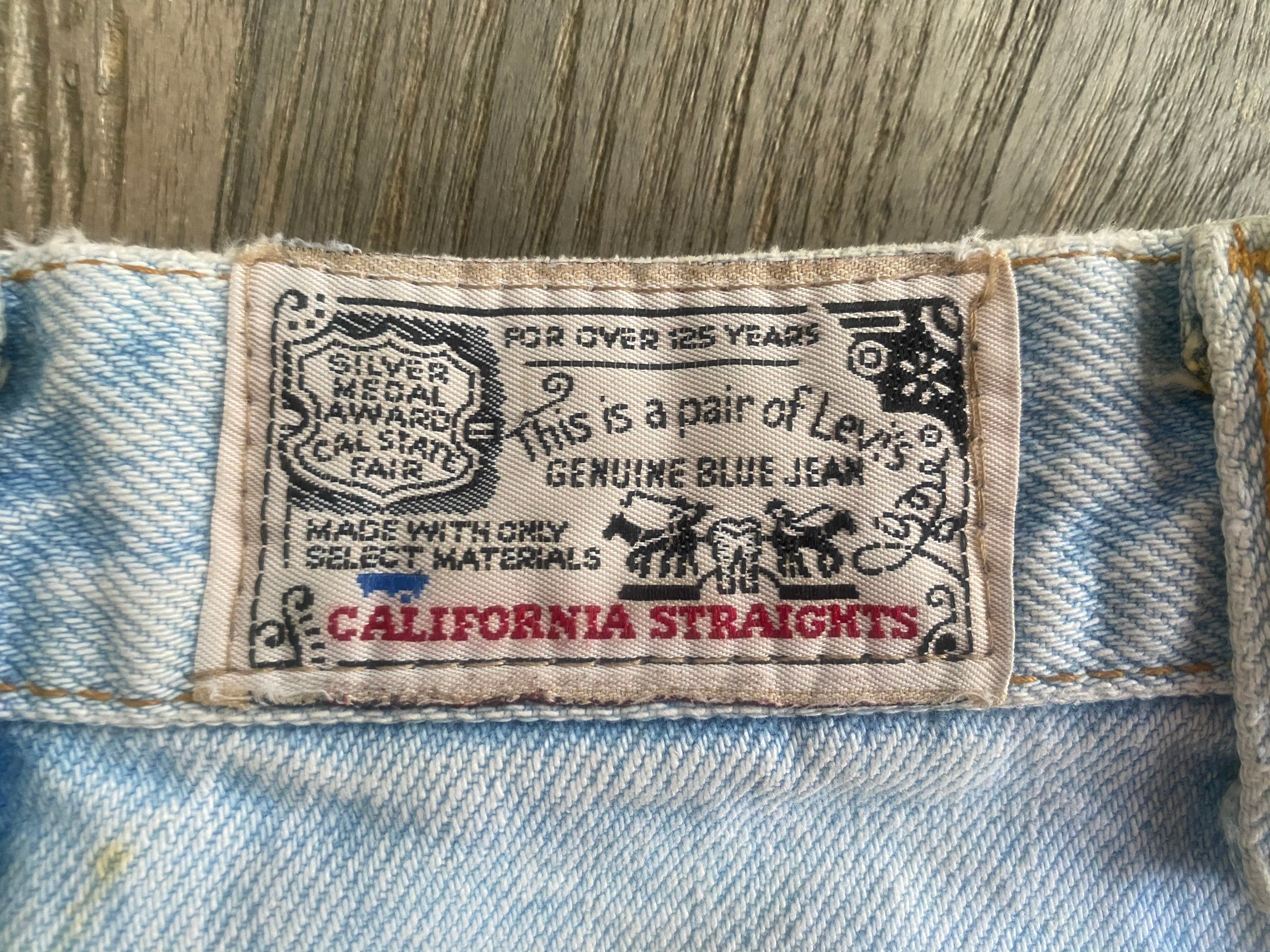 Levis Genuine Vintage 1980s California Straights Jeans Denim - Etsy