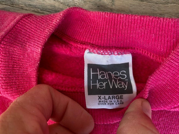 Hanes Her Way 1980s blank soft vintage sweatshirt… - image 5