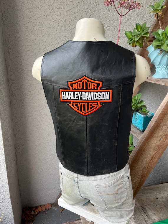 1990年代ヴィンテージ ハーレーダビッドソン レザーバイカーベスト