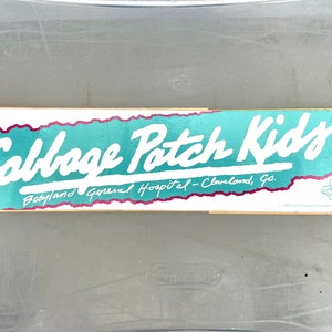 Cabbage Patch Kids 1988 vintage large sticker 11” X 3”
