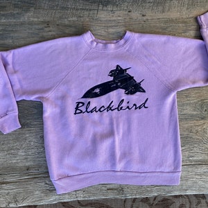1980s SR-71 Blackbird Stealth Fighter Bomber fighter jet vintage sweatshirt size medium