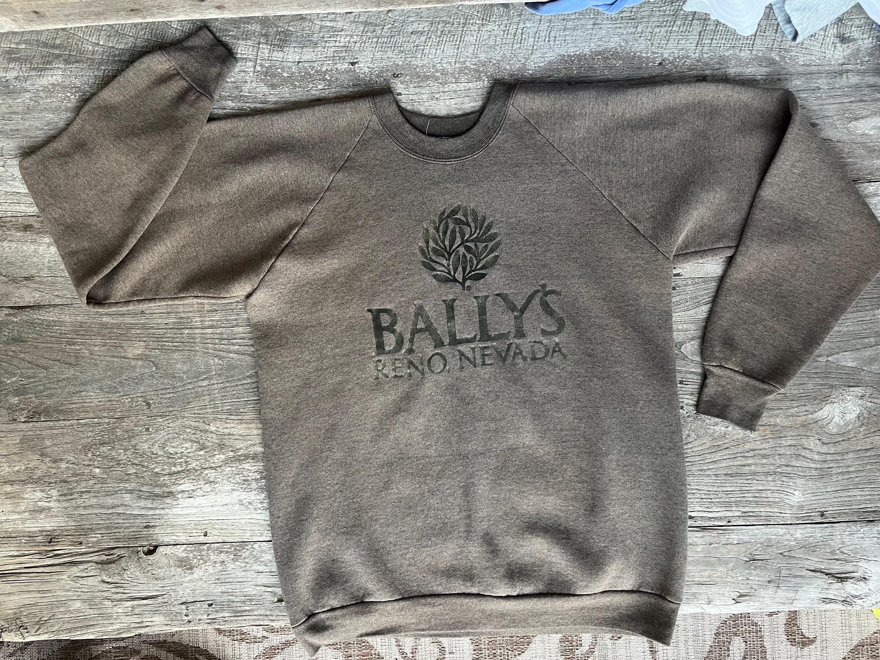 Bally, Bally's Resort and Casino Reno Nevada 1980s vintage Heather brown-gray sweatshirt - size large