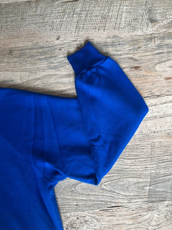 1980s soft royal blue plain 1980s blank vintage s… - image 4