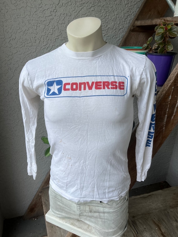 DESTROYED 1980s vintage Converse star long sleeve 