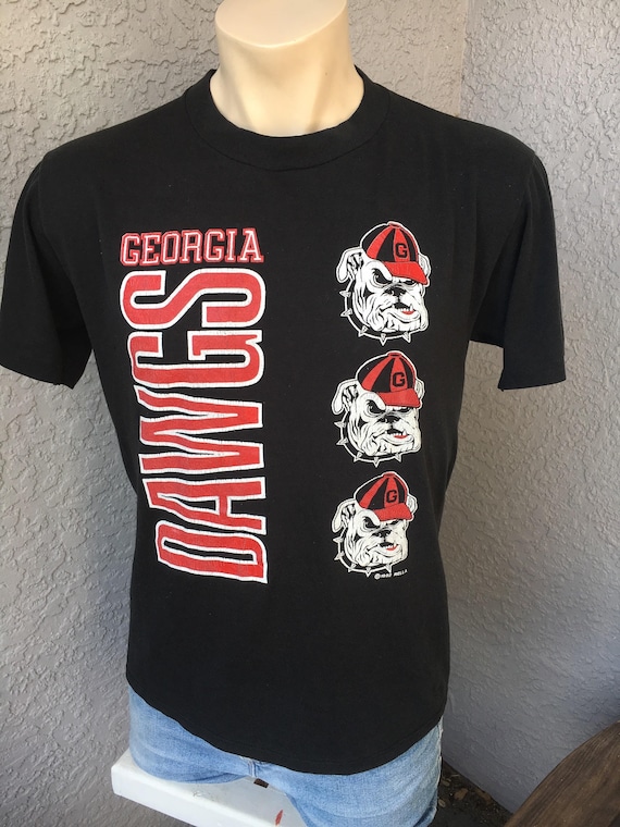 1980s Georgia Bulldogs vintage t-shirt - black siz