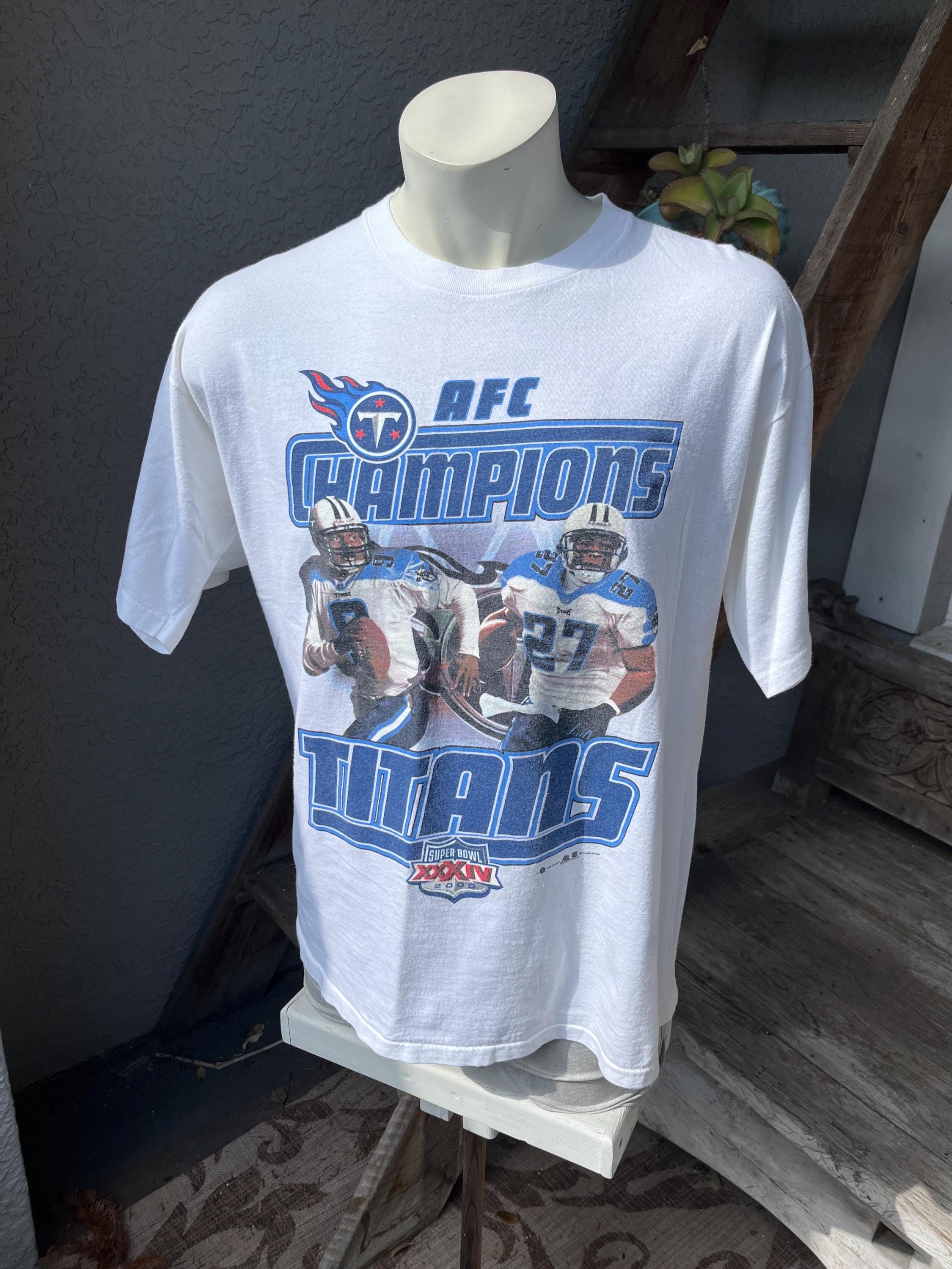 Vintage 2000 Tennessee Titans AFC Champions T-shirt - 100% Cotton