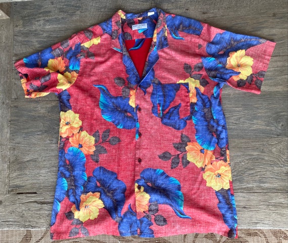 Aloha inside out 1980s vintage Hawaiian floral sh… - image 4