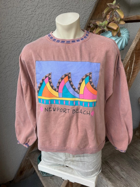 Newport Beach 1990s vintage sweatshirt by Fresh Pr