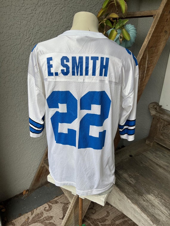 品多く Emmitt Smith 22 Dallas Cowboys 1990s NFL Vintage Jersey by シャツ