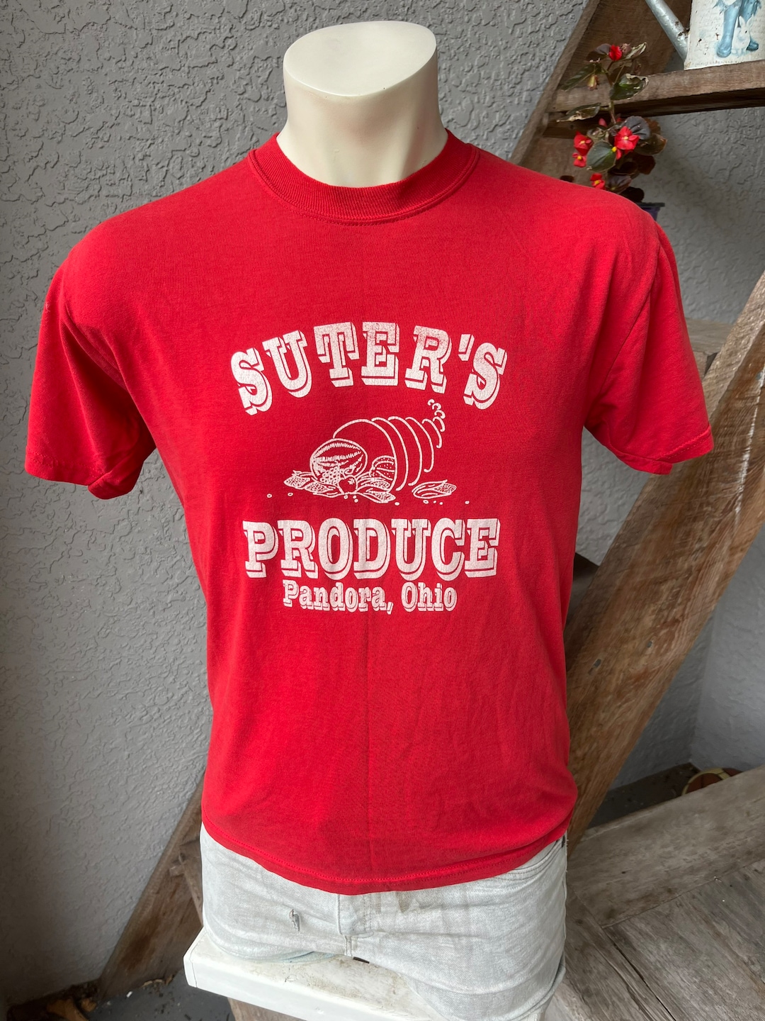 Suter's Produce Pandora Ohio 2000s Vintage Shirt Red Etsy
