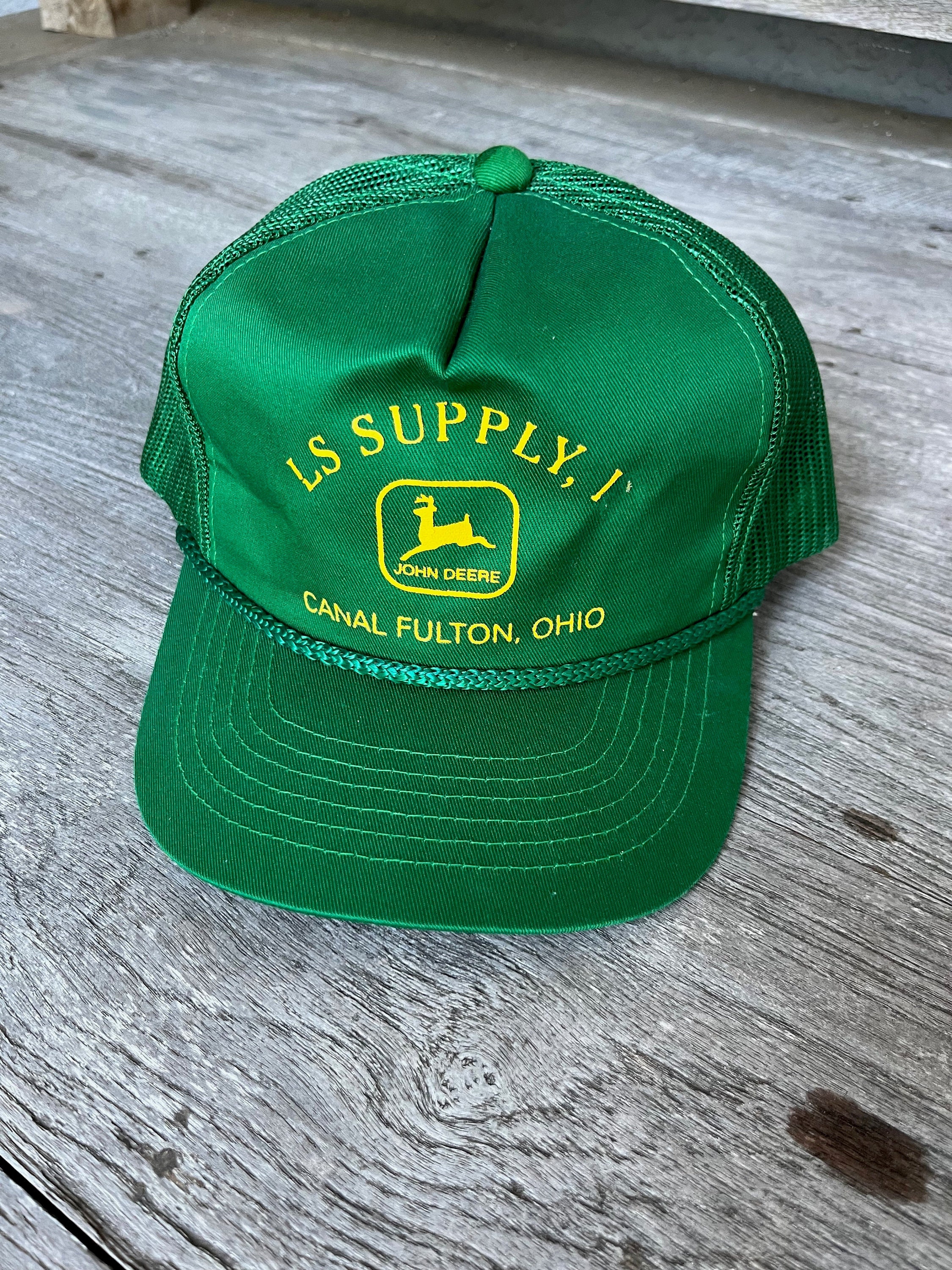 Chapeau John Deere Vintage – Vert, Brodé, Neuf Avec étiquette