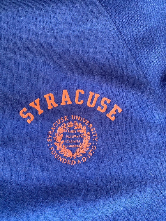 Syracuse University Orangemen 1980s vintage zip f… - image 4