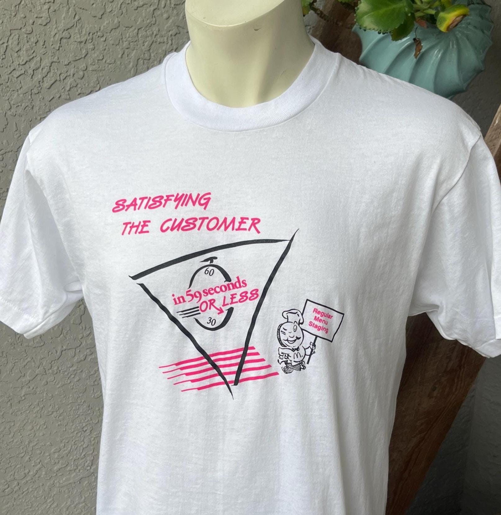 Vintage 1980s Mcdonald's Employee T-shirt - USA Made Screen Stars