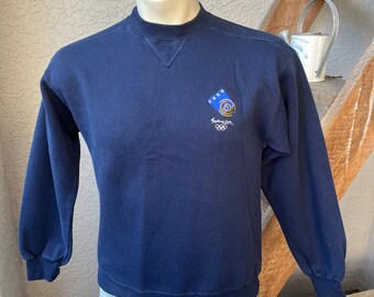 Vintage sweatshirt trui Olympische Spelen 2000 Olympische Spelen Sydney Australia - blauw maat XS