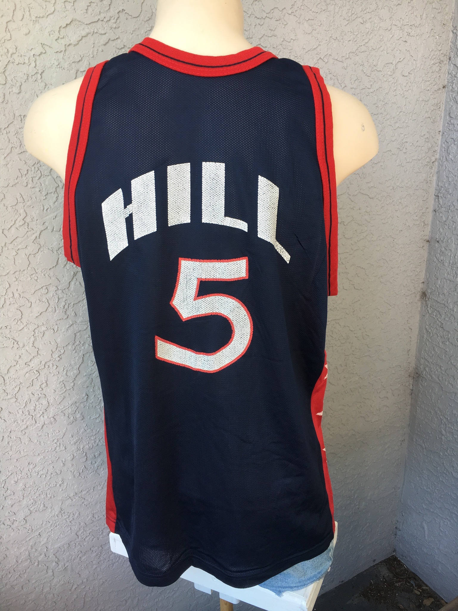 Grant Hill #5 Dream Team III 1996 Vintage Olympic Jersey - Size