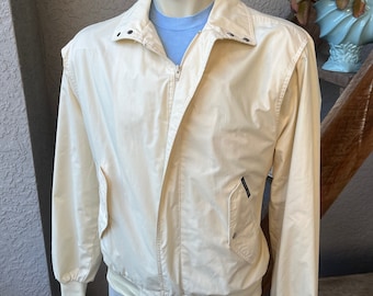 Member's Only 1980s vintage jacket - cream size 42