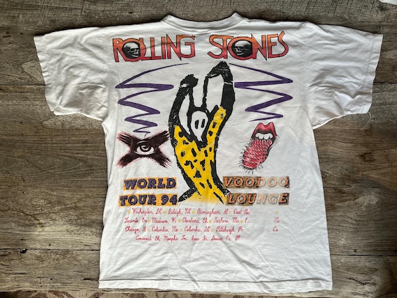 Vintage Rolling Stones 1994 Voodoo Lounge Concert Tour Tee Shirt