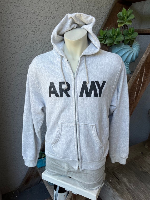 US Army 1990s vintage distressed hoodie sweatshirt