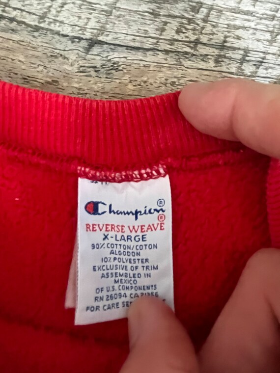 Coe College Iowa 1990s Vintage Heavyweight Sweatshirt - Red Size 