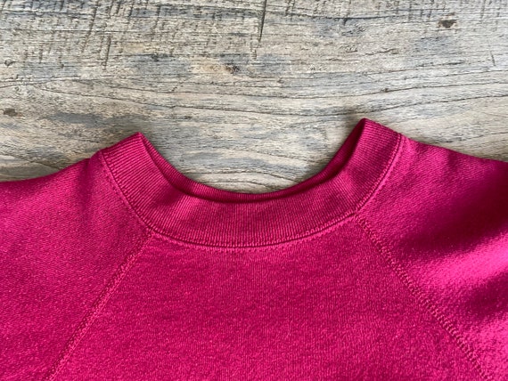 Raspberry wine 1990s blank vintage sweatshirt - s… - image 3