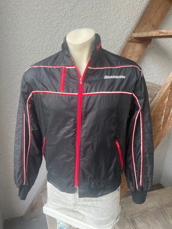 Bridgestone Tires 1980s vintage jacket - black siz