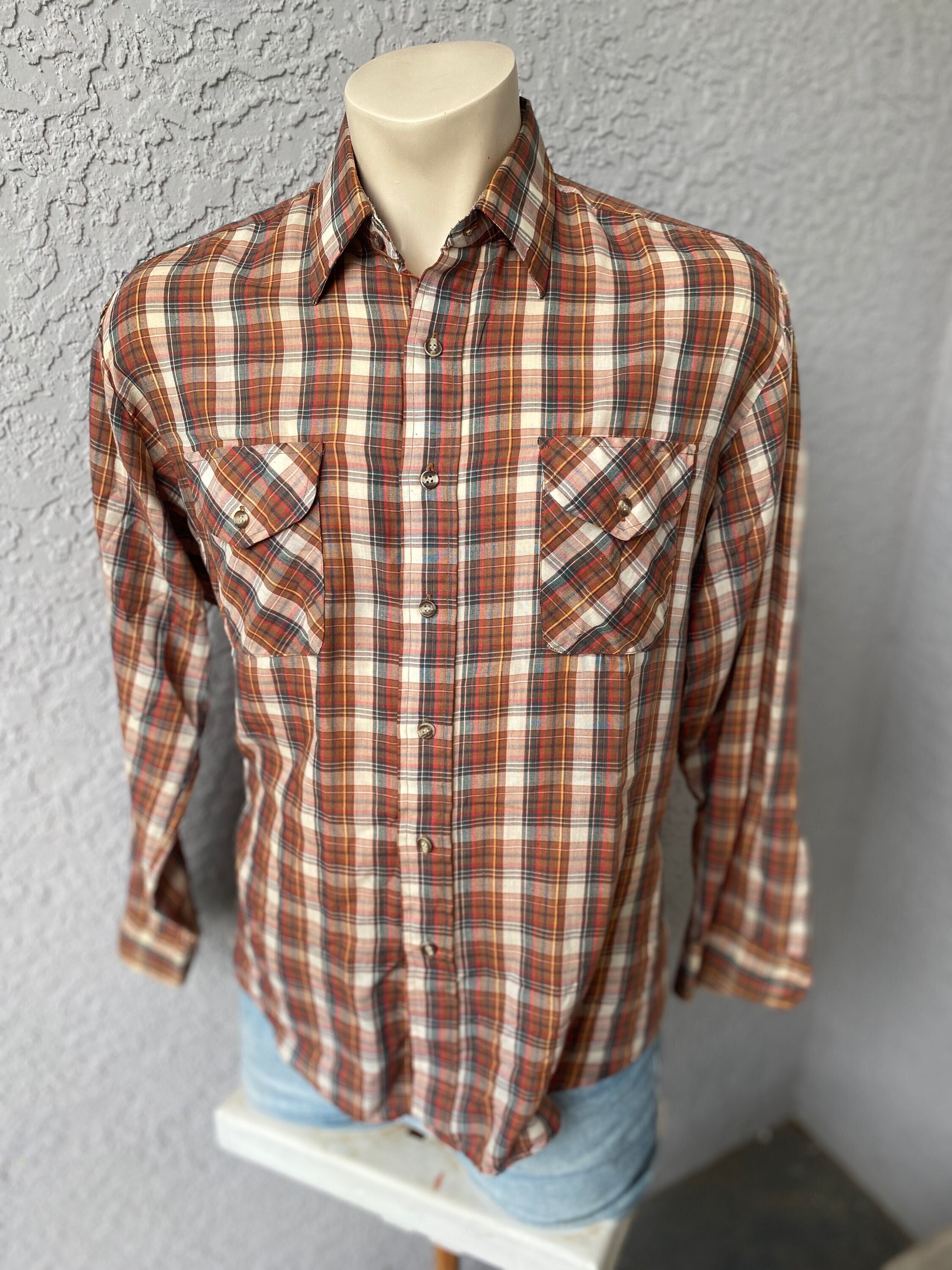 Vintage Pearl Snap No Sleeve Men's Button up Shirt Size XL Hillbilly -   Canada