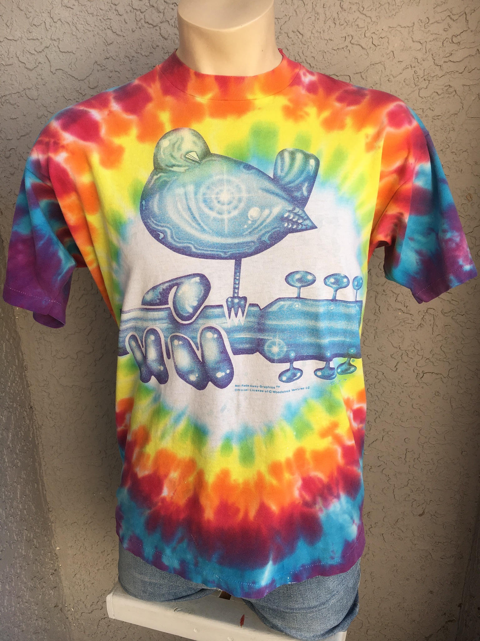 Tie Dye Peace - Not Fade Away Woodstock T-Shirt Tie Dye Peace - Not Fade Away Woodstock T-Shirt