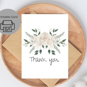 Simple Thank You printable Card, Printable Thank You Card for Every Occasion