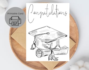Congratulations Graduate Card: Printable Graduation Card (PDF)