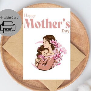 Happy Mother&#39;s Day Card | Mother&#39;s Day Card From Daughter | Digital Mother&#39;s Day | Printable Mother&#39;s Day |Mother&#39;s DayCard Digital Download