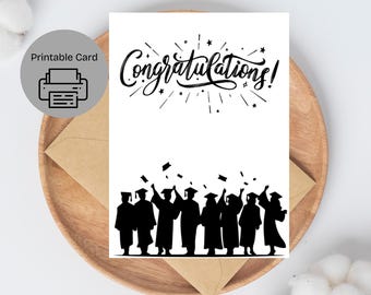 Congratulations Graduation Card: Printable Congrats Grad (PDF)
