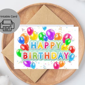 Printable Birthday Card | Birthday Card Printable | Digital Birthday Card | Printable Happy Birthday Card | Birthday Card Digital Download