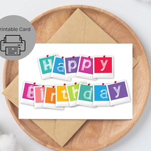 Printable Birthday Card | Birthday Card Printable | Digital Birthday Card | Printable Happy Birthday Card | Birthday Card Digital Download