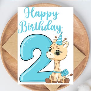 Happy Birthday 2 Years Old Printable Birthday Card
