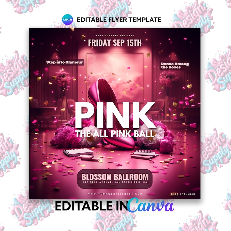 Pink Flyer Template | Pink Business Flyer | Pink Flyers | Pink Party ...