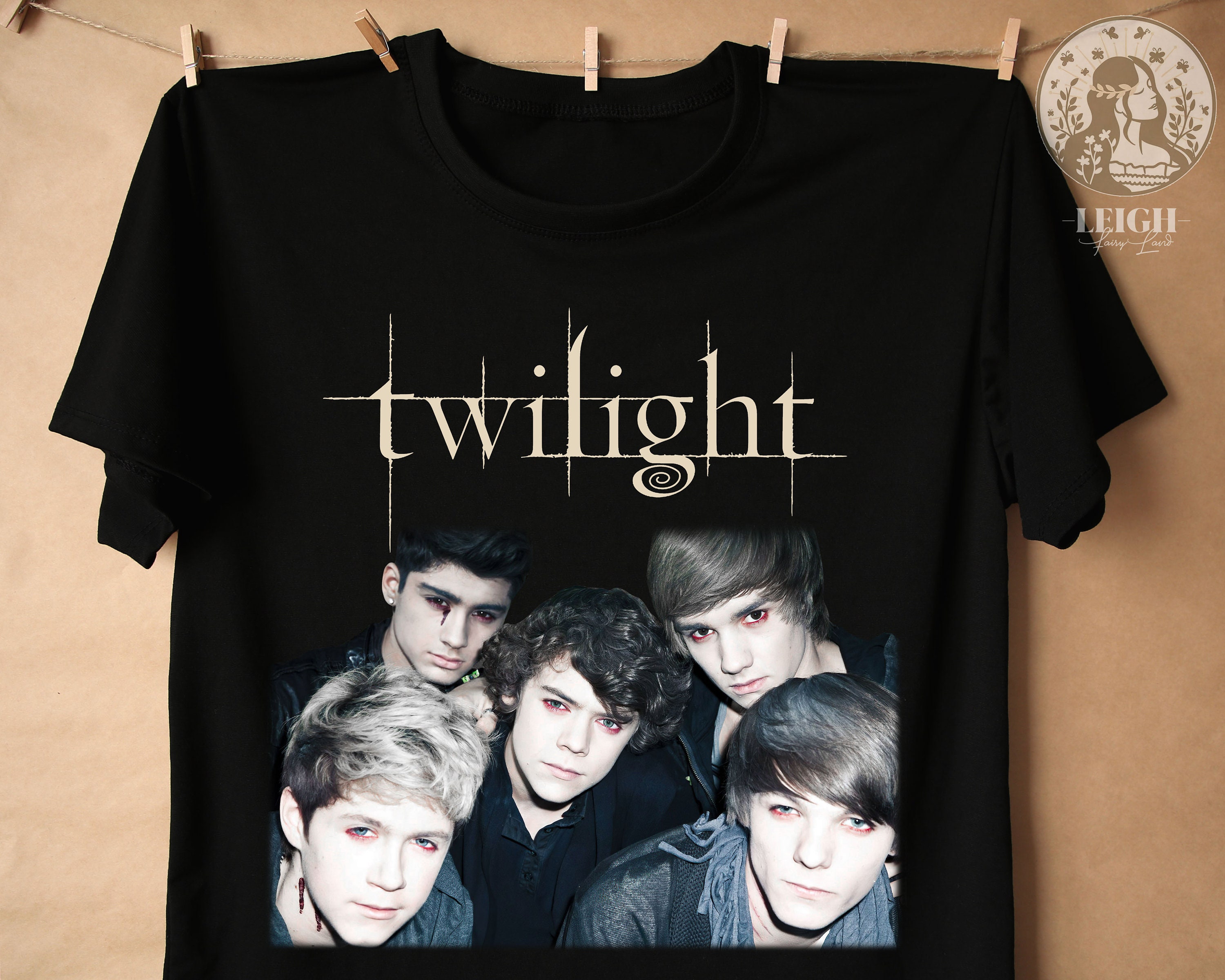One Direction Tshirt, One Direction as a Twilight Shirt