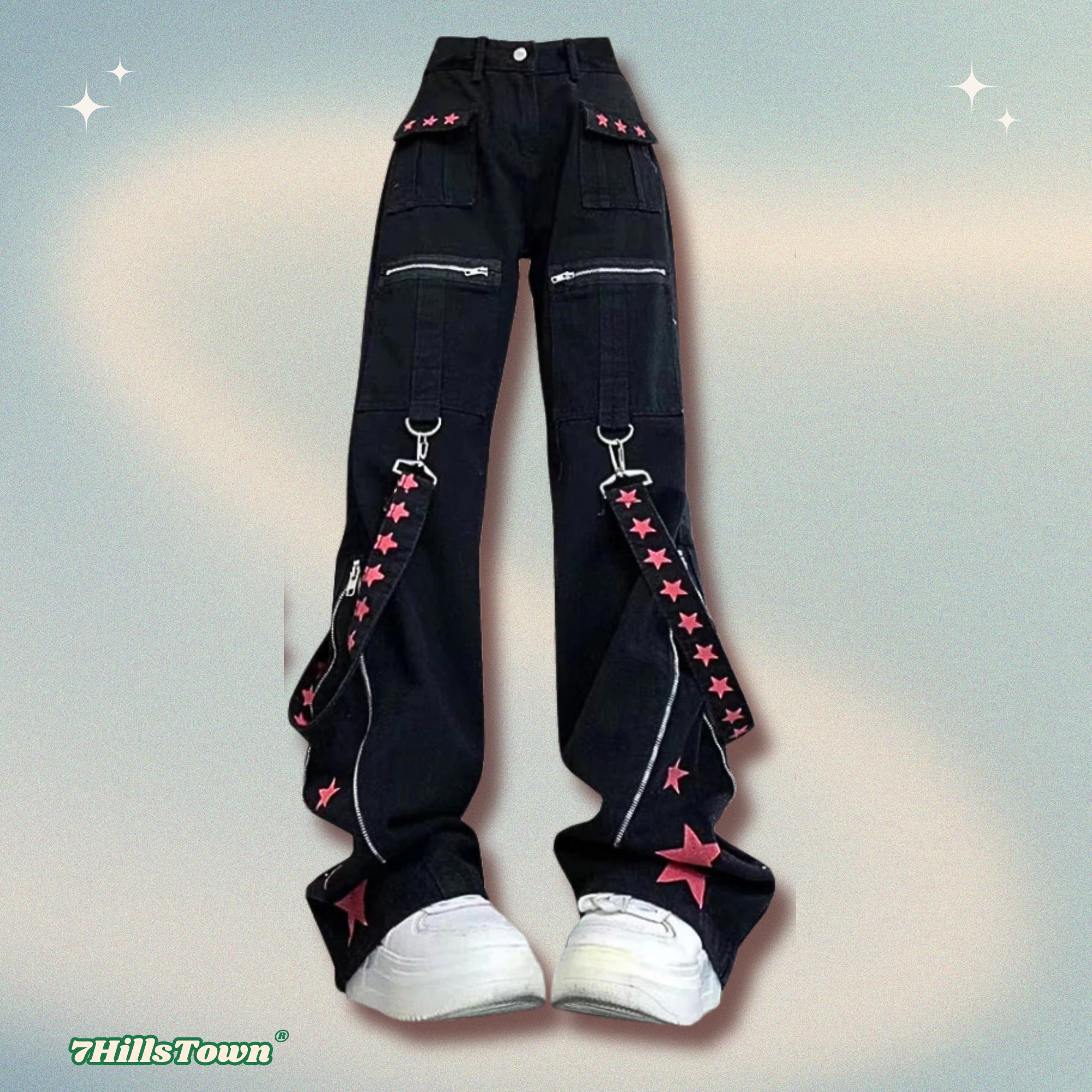 Y2k Goth Punk Jeans - Etsy